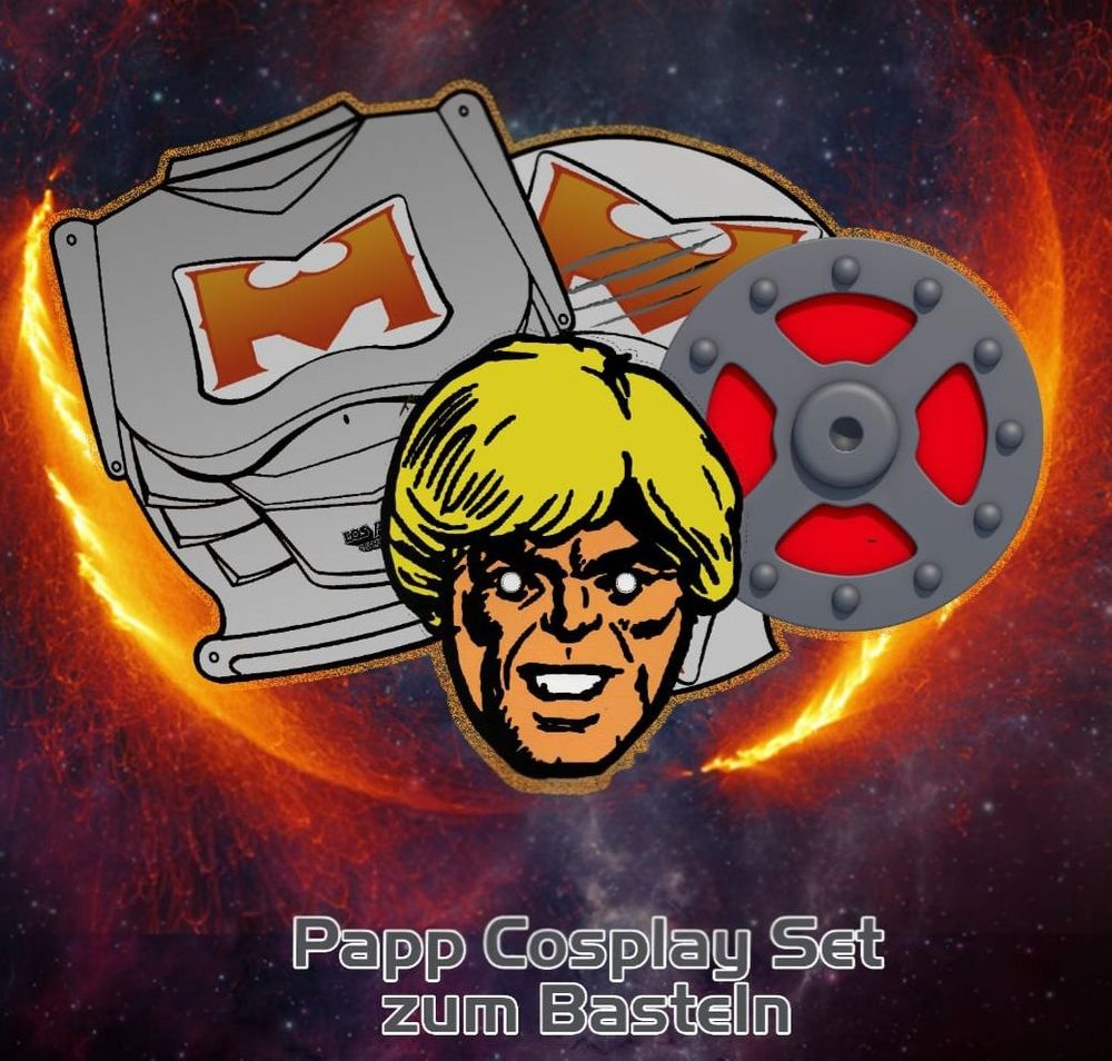 Los Amigos 8 - Battle Armor He-Man Papp Cosplay Set