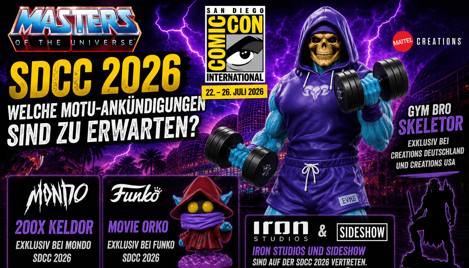 SDCC 2026: Welche Masters of the Universe-Ankündigungen erwarten uns?