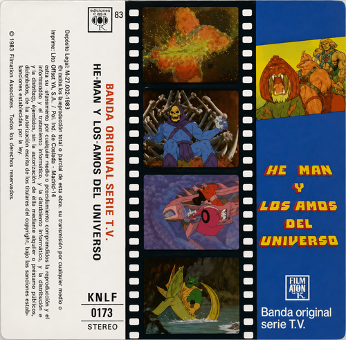 He-Man y los Amos del Universo – Banda original serie T.V.